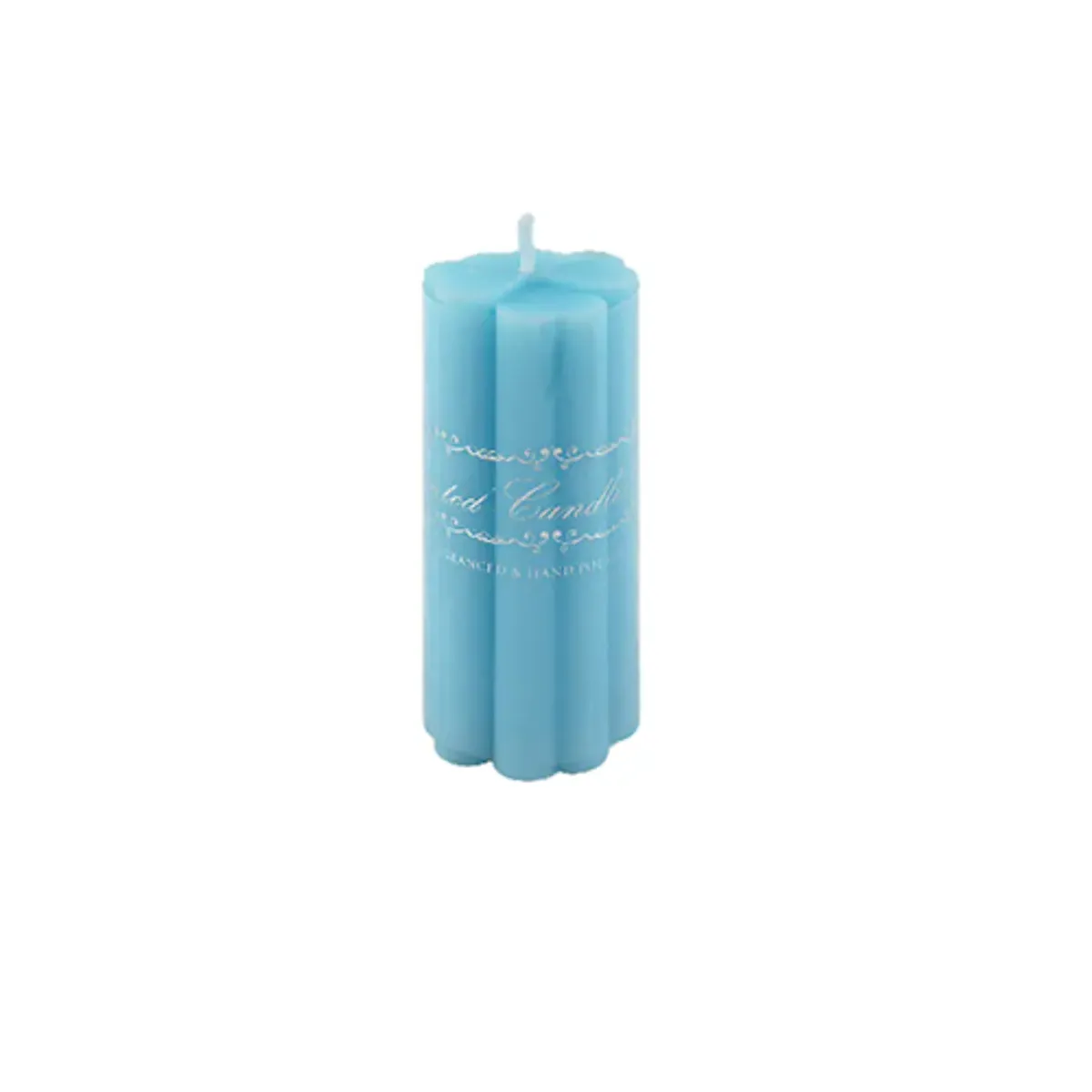 GENERICO - Set 6 Vela Aromática Petalos 10cm Celeste