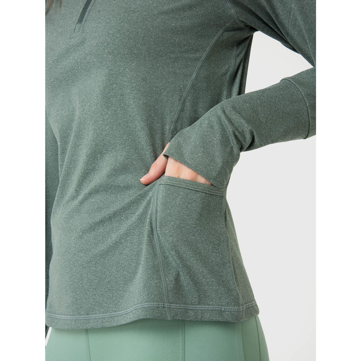 BSOUL - Polerón Half Zip Rec Verde BSOUL