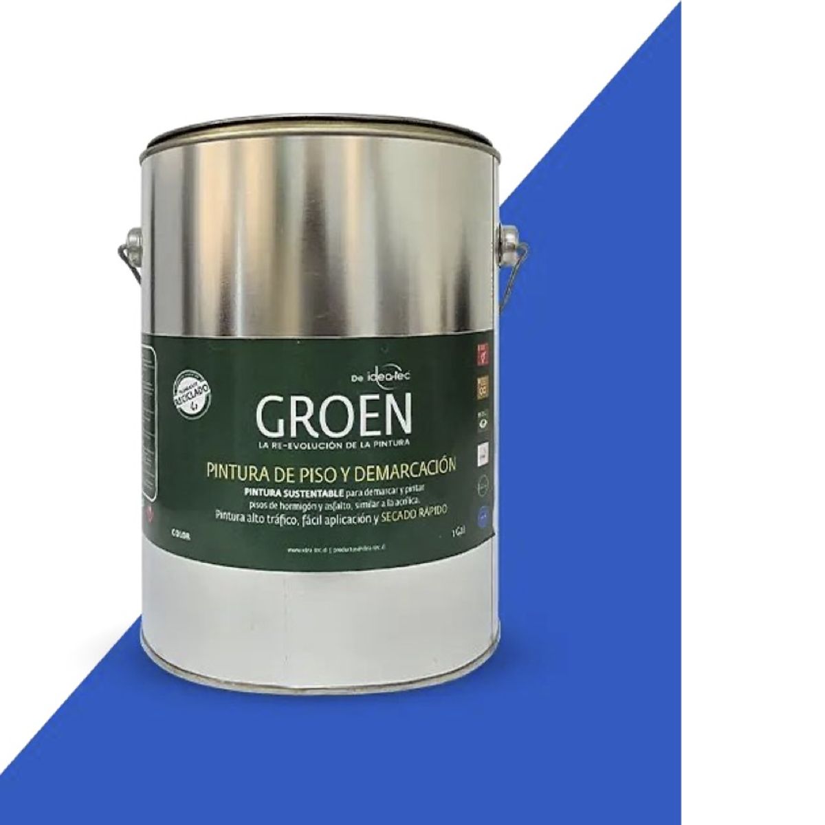 IDEA TEC - Pintura pisos alto tráfico Groen 3,8L azul