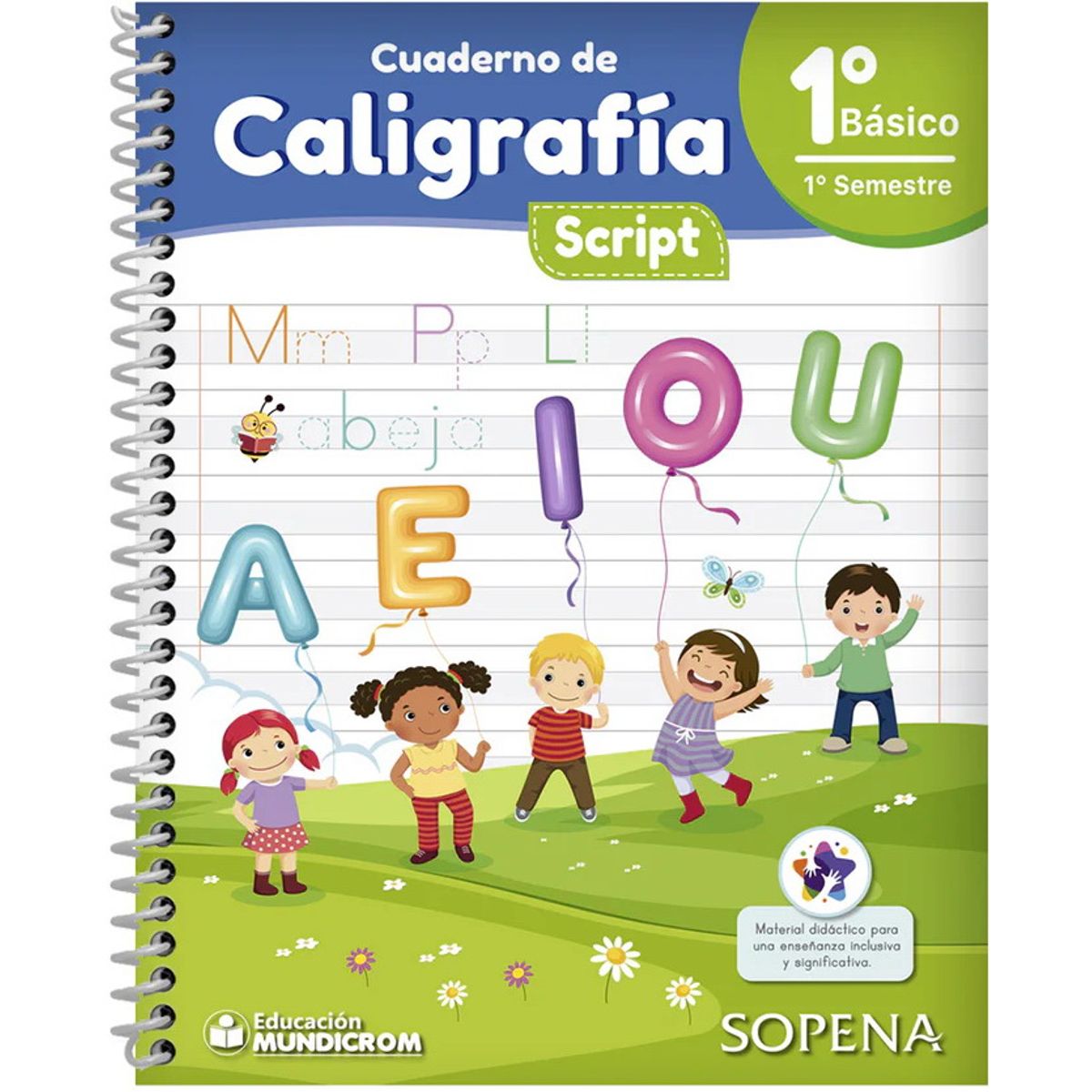 ANTARTICA LIBROS - Cuaderno De Caligrafia Script 1° Basico I° Semestre