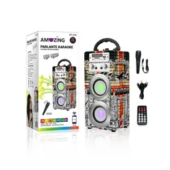 AMAZING - Parlante Karaoke Bluetooth Recargable Hip-Hop.