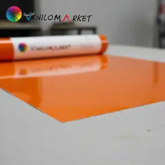 NEON - Vinilos Textil Pu Termotransferible Naranja 50 Cm X Mts