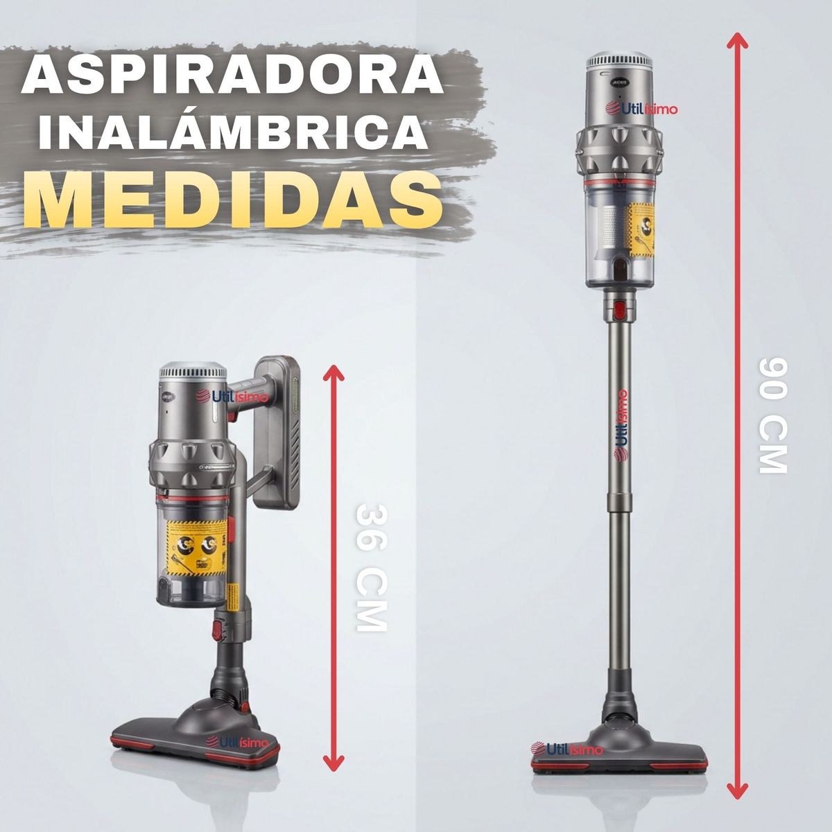 LINE - Aspiradora Vertical Portátil 3 Velocidades Filtro Hepa Lavable