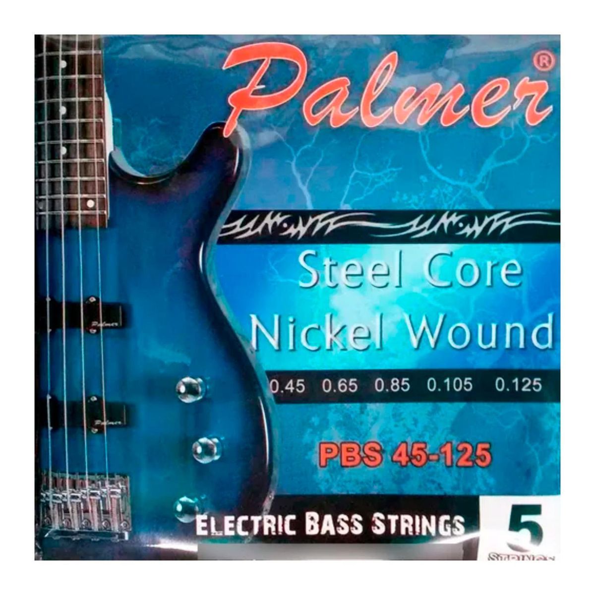 PALMER - Set de 5 Cuerdas Bajo Eléctrico 42-125 Palmer PBS 45125