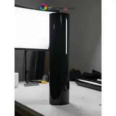 NEON - Vinilos Textil Pu Termotransferible Negro Brillante 50 Cm X Mts