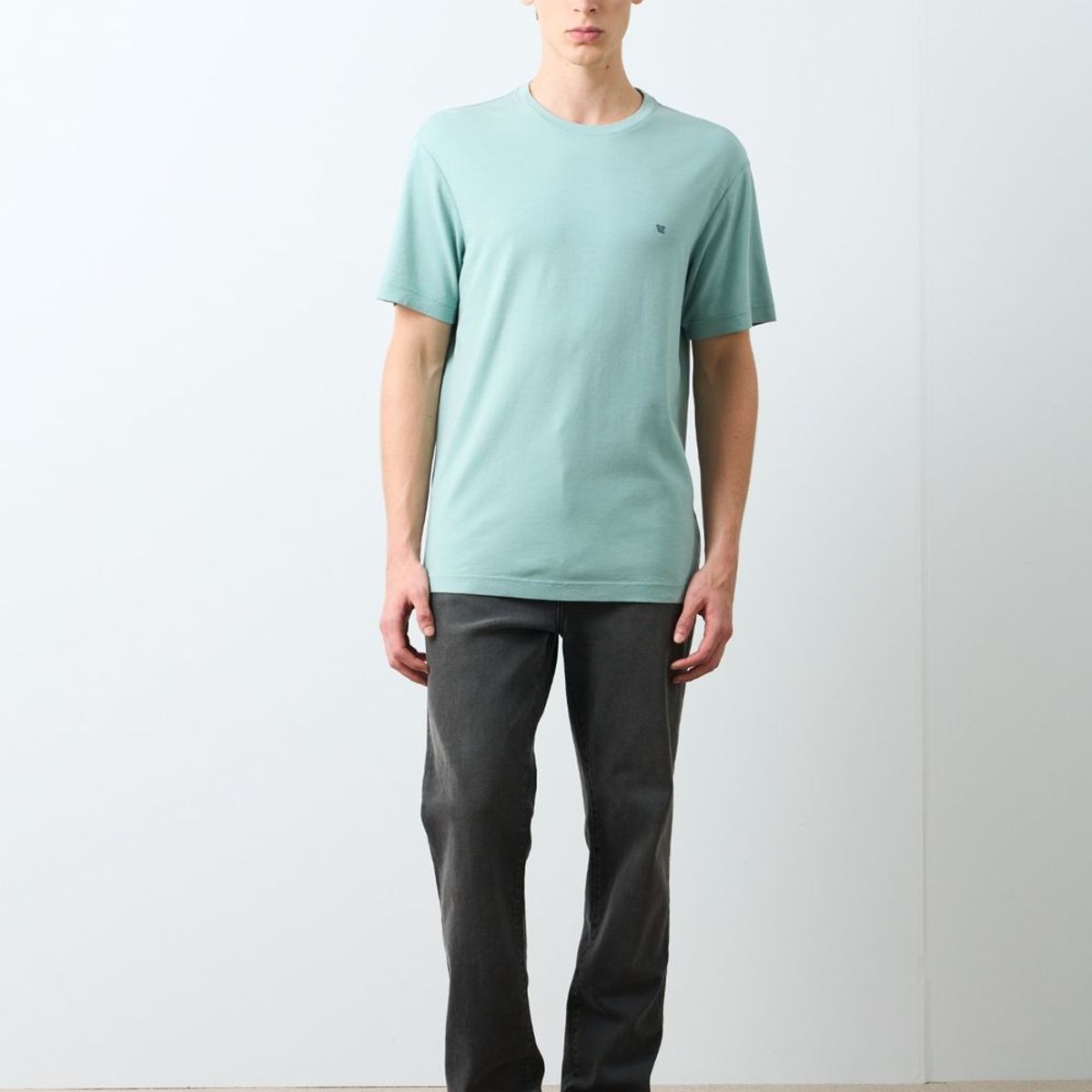 VELEZ - Vélez Camiseta Manga Corta Lerici Hombre Semi Fitted Azul Claro