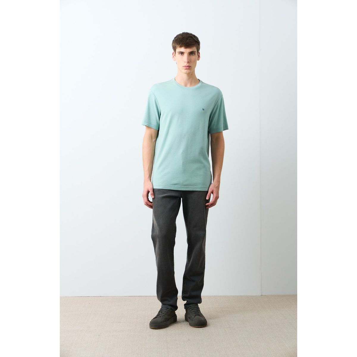 VELEZ - Vélez Camiseta Manga Corta Lerici Hombre Semi Fitted Azul Claro