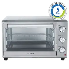 AIWA - HORNO ELÉCTRICO 60LTS 2200W 60MIN ACERO INOX 90ºC-230ºC AW-OK60