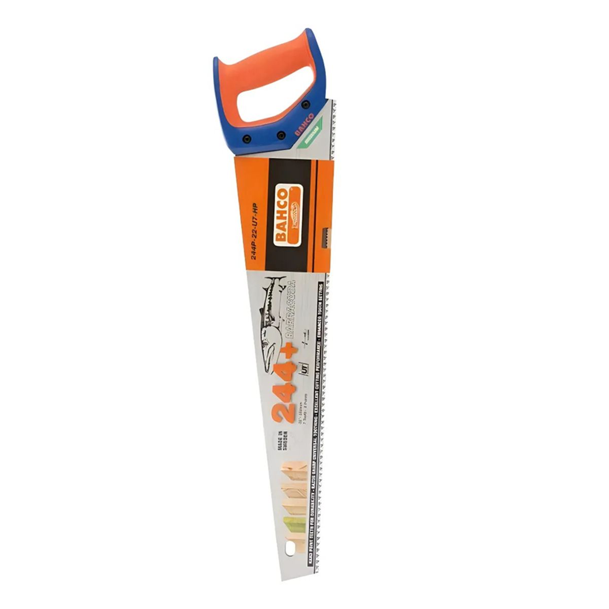 BAHCO - Serrucho Carpintero Barracuda 550mm 22  244p-22-u7-hp Bahco