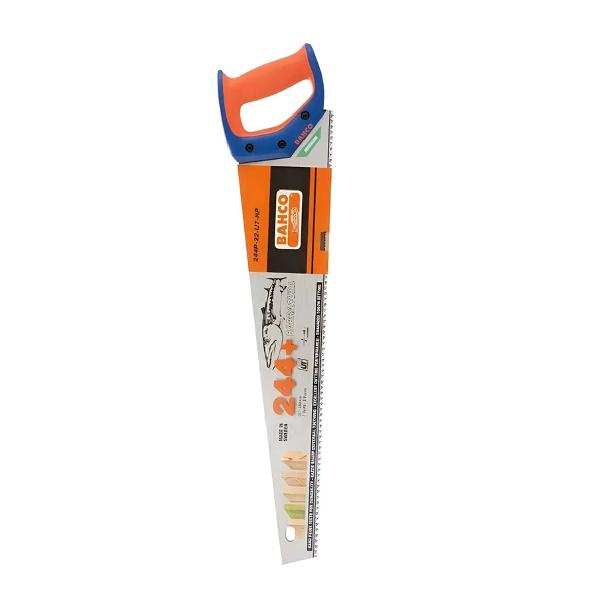 BAHCO - Serrucho Carpintero Barracuda 550mm 22  244p-22-u7-hp Bahco