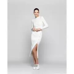 LINEATRE - Falda Mujer Cosima Blanco