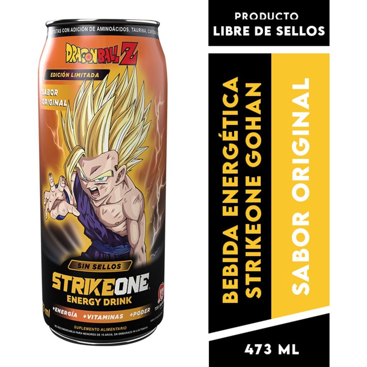 STRIKE ONE - ENERGETICA STRIKE ONE ENERGY DRINK DRAGON BALL ORIGINAL / GOHAN  - STRIKEONE