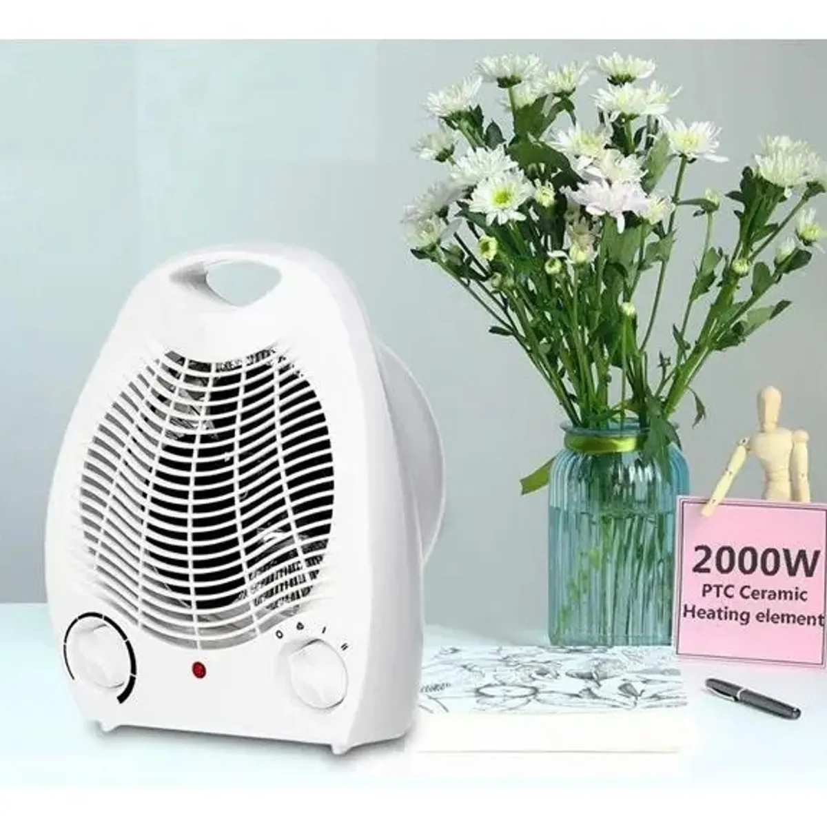 GENERICO - Calefactor Calentador Eléctrico Termoventilador 2000w