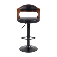 GLOBAL LATIN GROUP - Silla Bar Taburete Piso Cocina Giratorio Ajustable Madera Moderno
