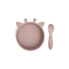 NUUROO - Set de Comida de Silicona Elia - Rosa Madera -