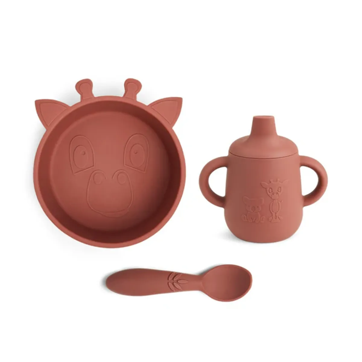 NUUROO - Set de Comida de Silicona Elias - Caoba - Nuuroo