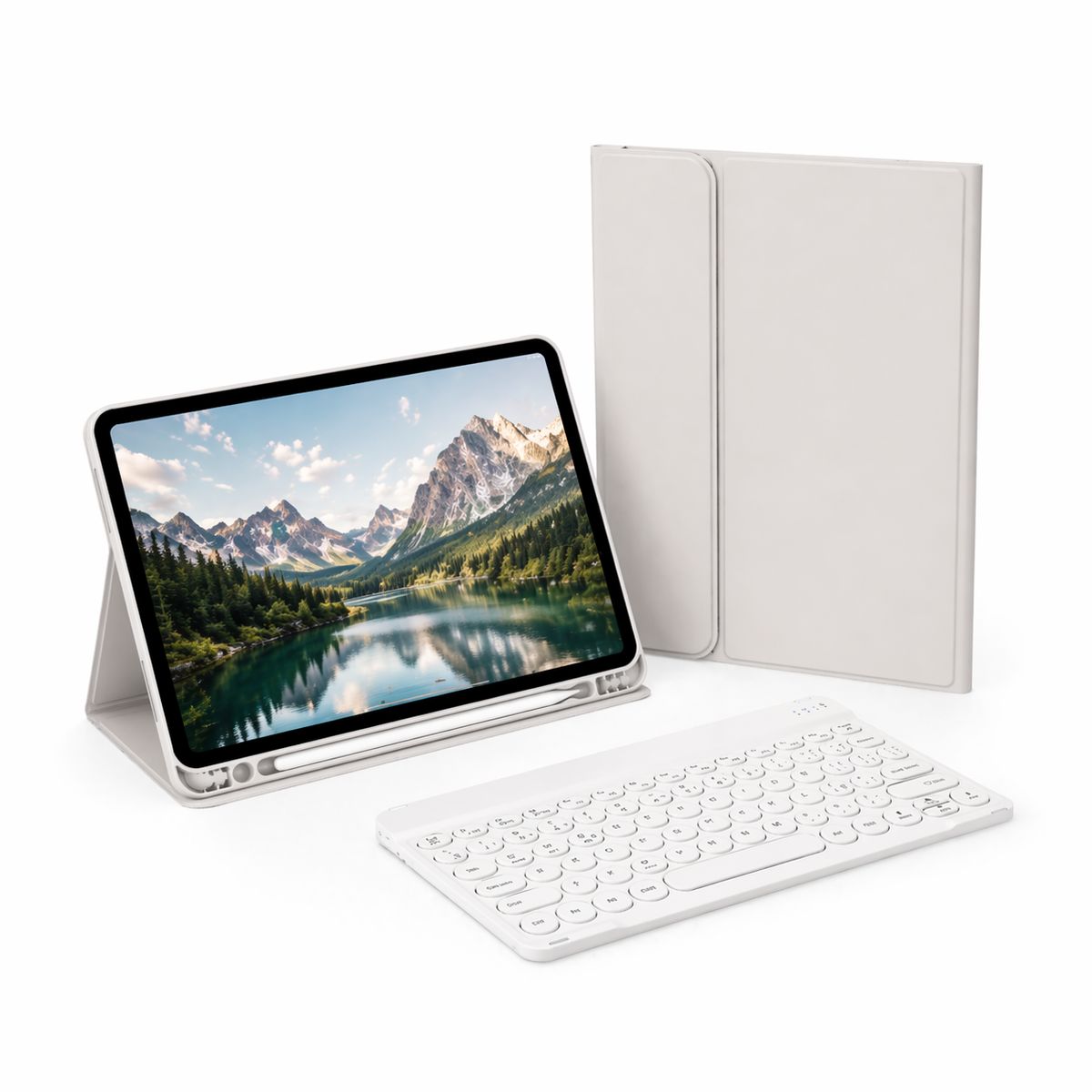 GENERICO - Funda Tipo Libro con Teclado 2.0 y Mouse para Samsung Tab A11 / A9 Plus 11 Pulgadas