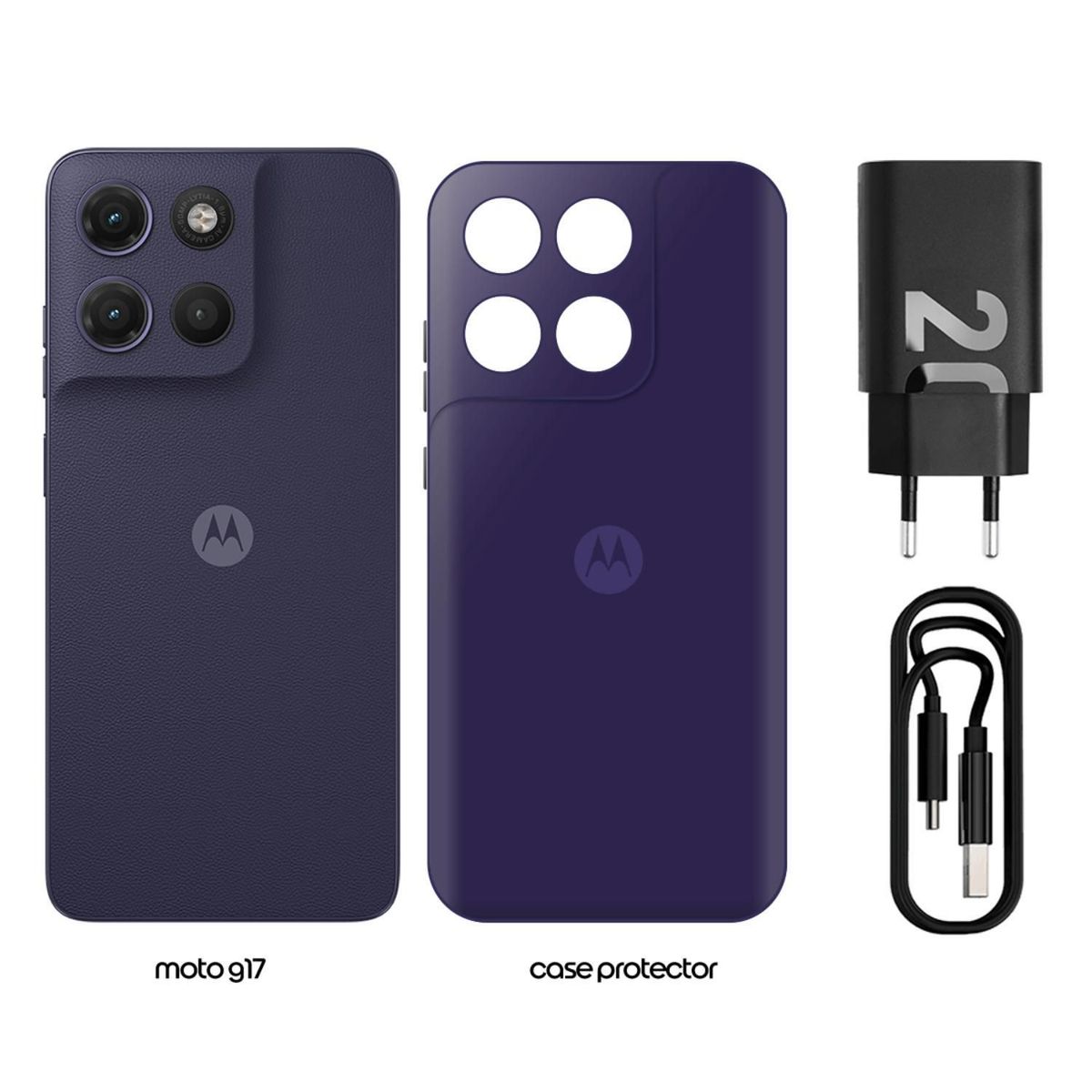 MOTOROLA - Motorola Moto G17 4+128GB Evening Blue