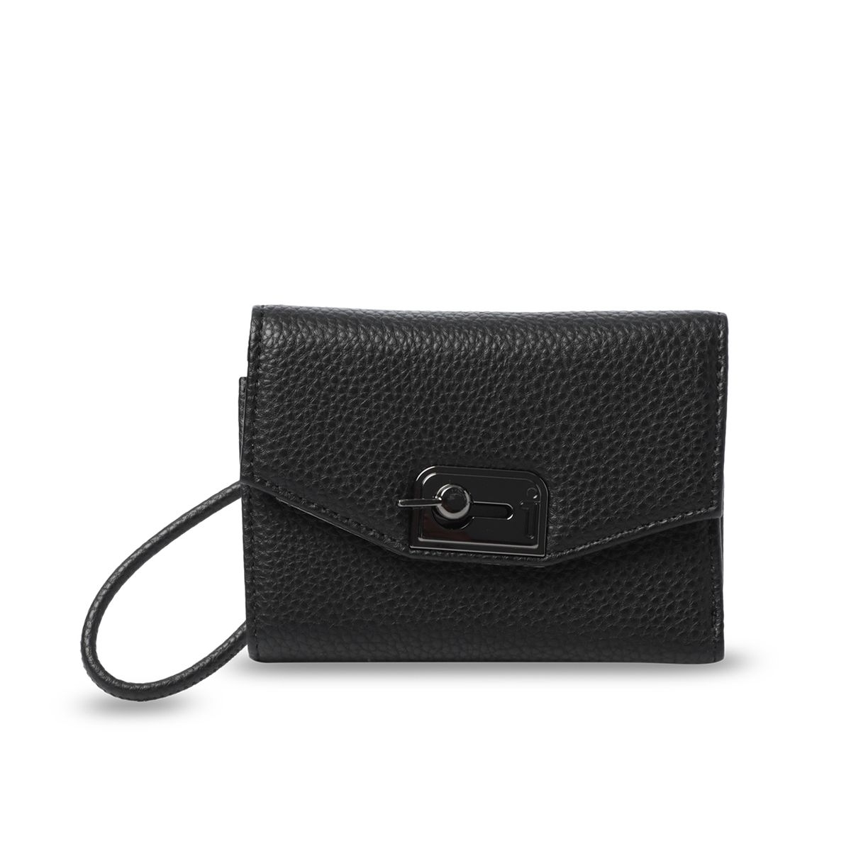 TOTTO - Billetera Mujer Smooth Pequeña con RFID Blocker Negra