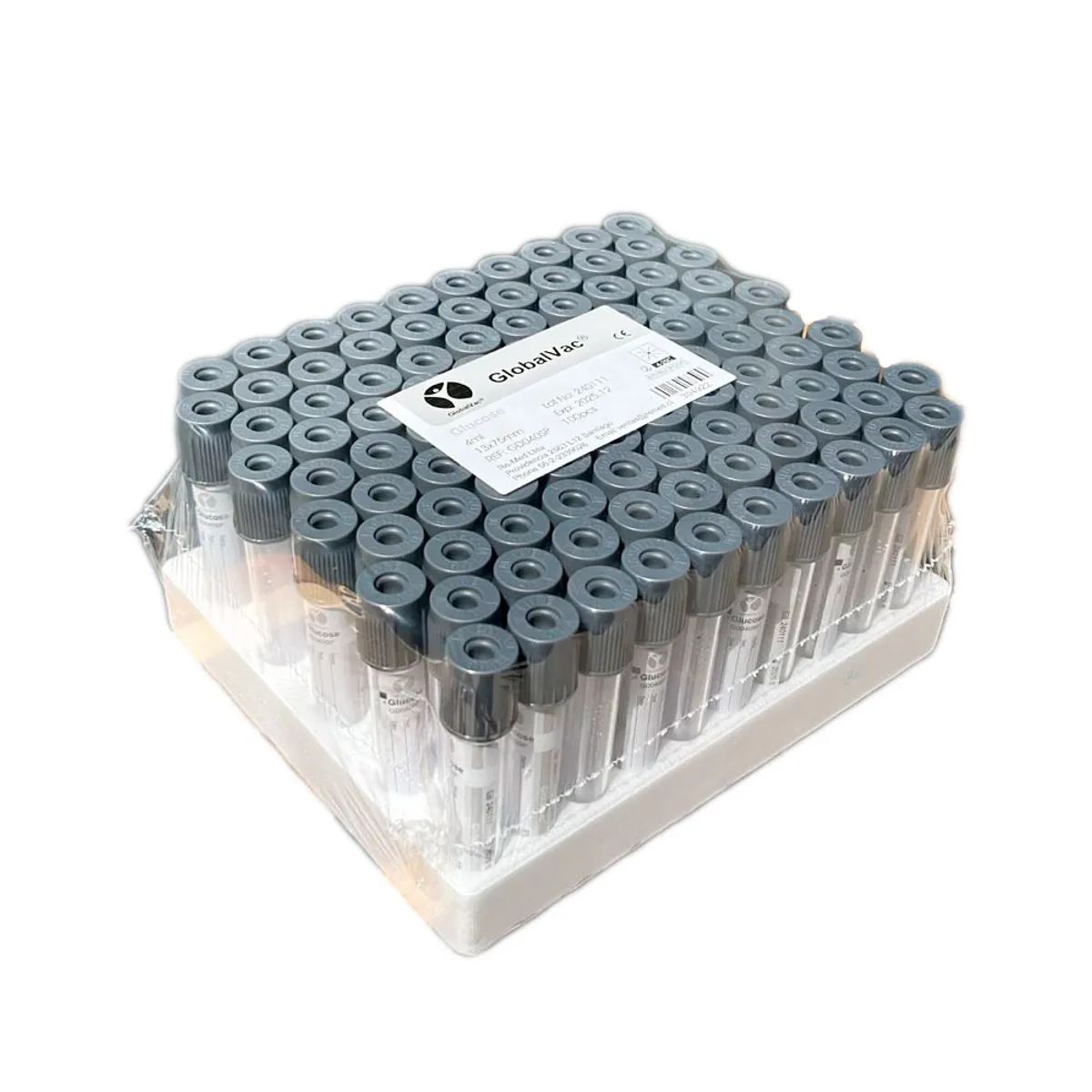 GENERICO - Tubo GBvac, Floruro/EDTA T/Gris, 4ml  13x75mm 100 unidades