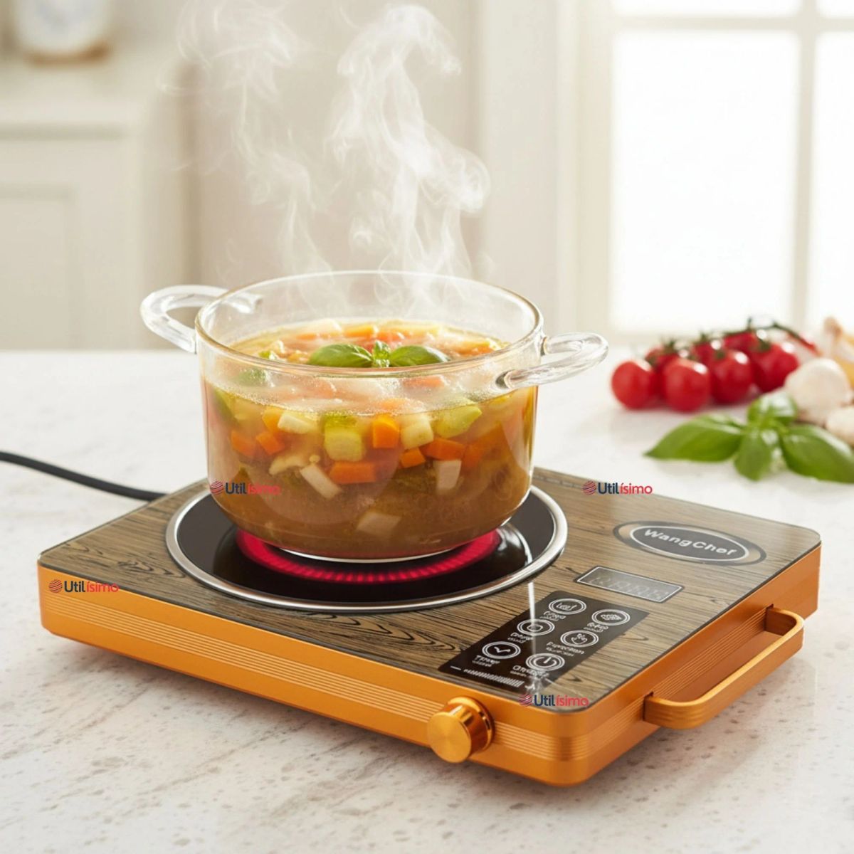 LINE - Cocina Cocinilla Eléctrica 3500w Encimera 1 Plato Portátil