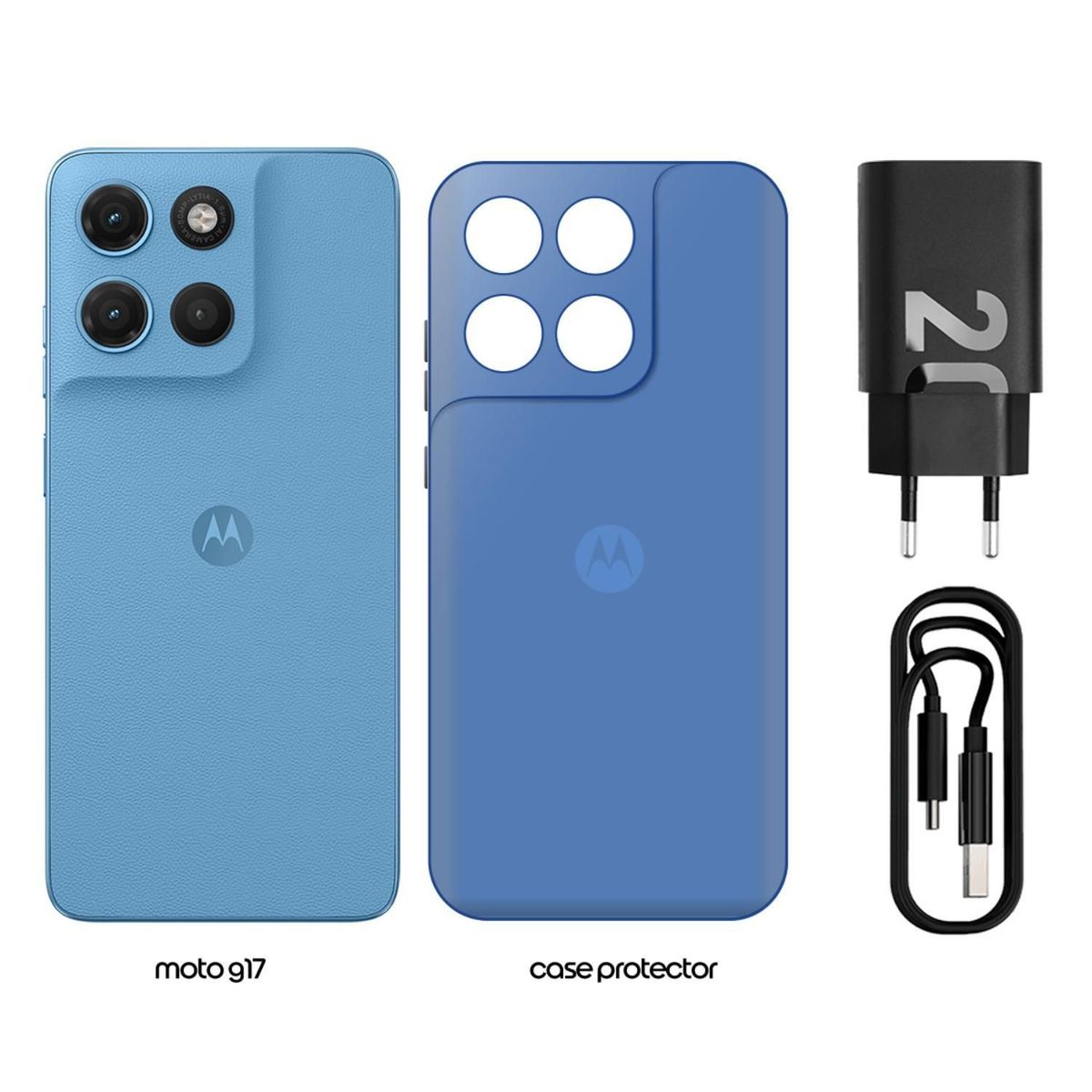 MOTOROLA - Motorola Moto G17 4+128GB Alaskan Blue
