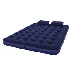 BESTWAY - Colchón Inflable Queen + Inflador + 2 almohadas