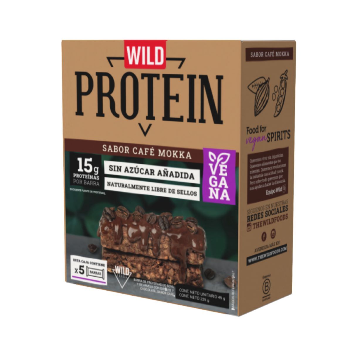 GENERICO - Wild Protein Vegana Mokka 5 Unidades