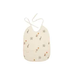NUUROO - Babero Impermeable Ida - Crema - Circo -