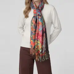 LINEATRE - Echarpe Mujer Francisca Rojo