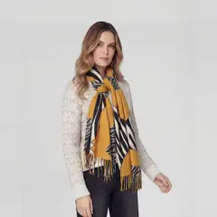 LINEATRE - Echarpe Mujer Sol Mostaza