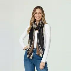 LINEATRE - Echarpe Mujer Tania Café