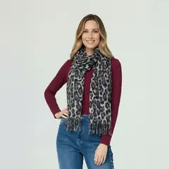 LINEATRE - Echarpe Mujer María Negro