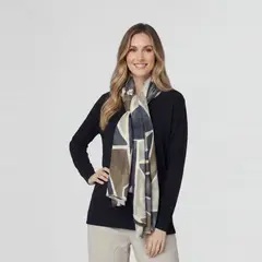 LINEATRE - Echarpe Mujer Lara Gris