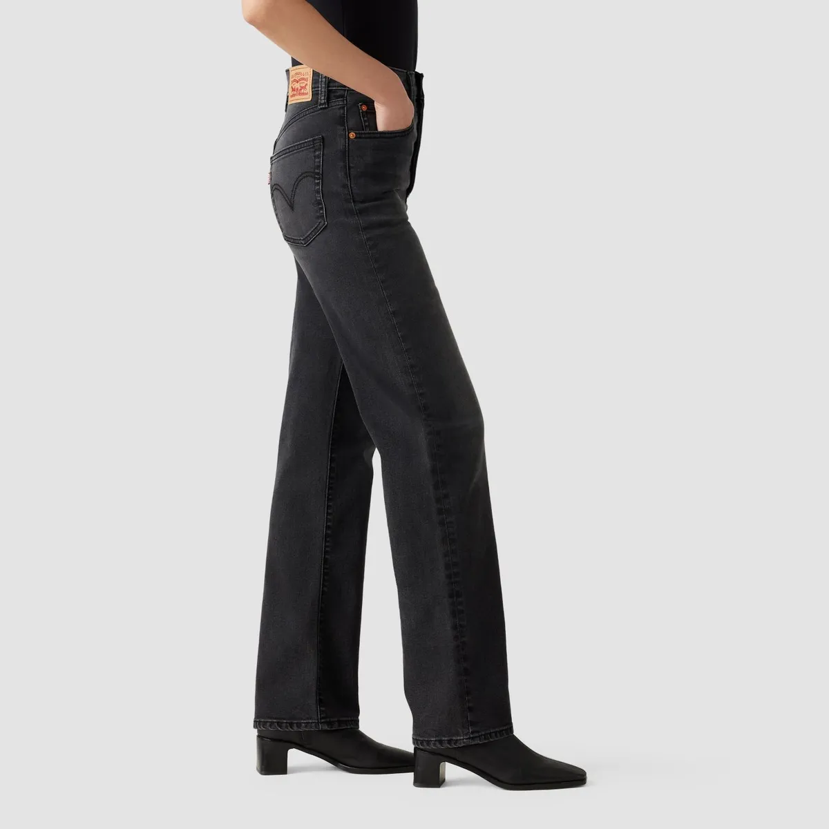 LEVIS - Jeans Mujer Ribcage Full Length Negro Levis