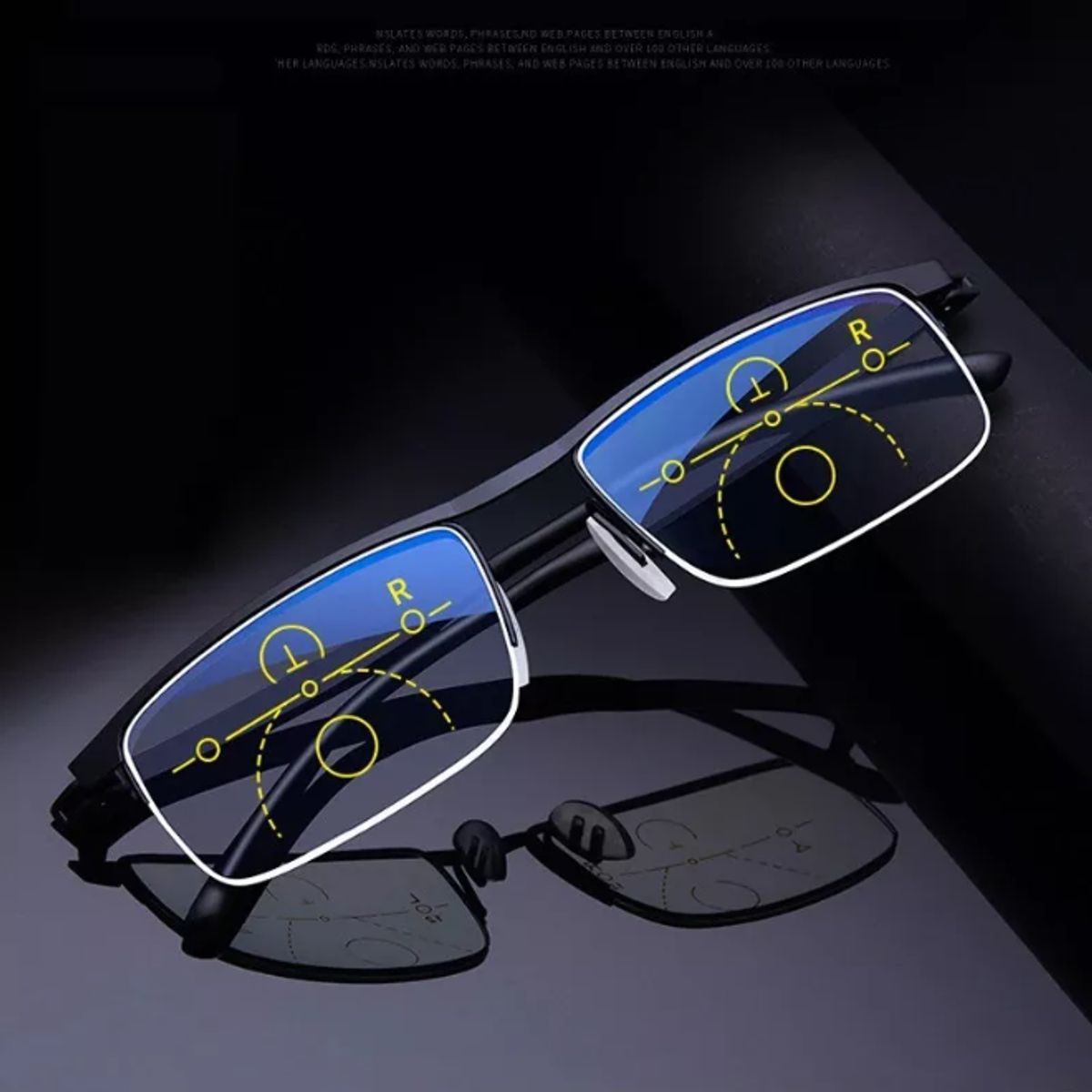 JM - Set Lentes Presbicia + Multifocal Progresivo De Lectura Anteojos Ópticos Graduados