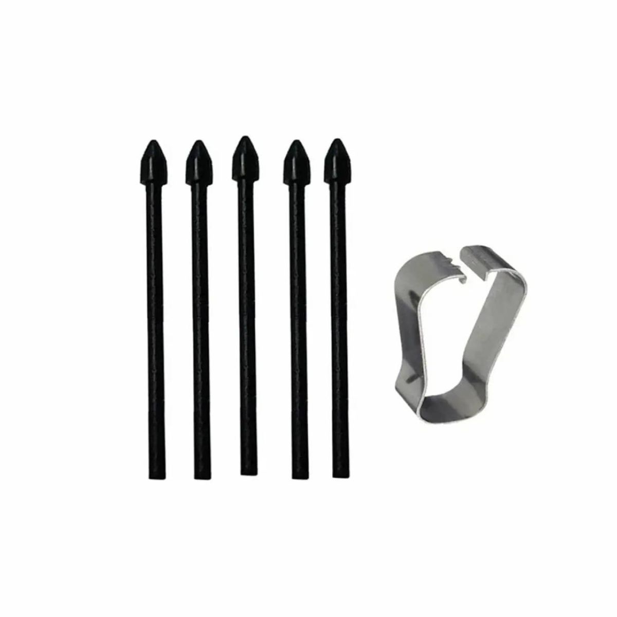 GENERICO - Pack 5 Puntas de Repuesto para Lápiz S Pen Samsung Galaxy Negro