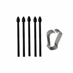 GENERICO - Pack 5 Puntas de Repuesto para Lápiz S Pen Samsung Galaxy Negro