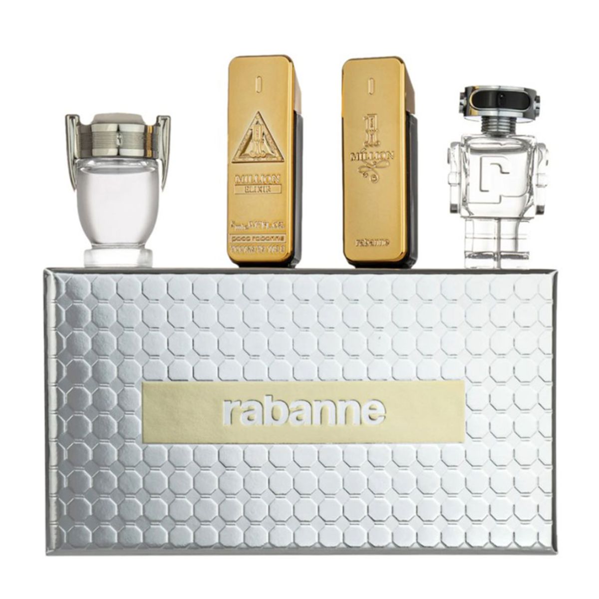 RABANNE - Paco Rabanne Set de Regalo 4 Piezas para Hombre One Million + Elixir + Invictus + Phantom 5 ml cu