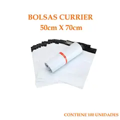 GENERICO - Pack 100 Bolsas Embalaje Courier Sobre Autoadhesivo 50x70 Cm