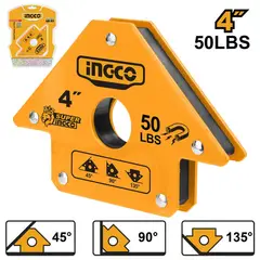 INGCO - Escuadra Magnética Para Soldar 4 Pulgadas 50 Lbs