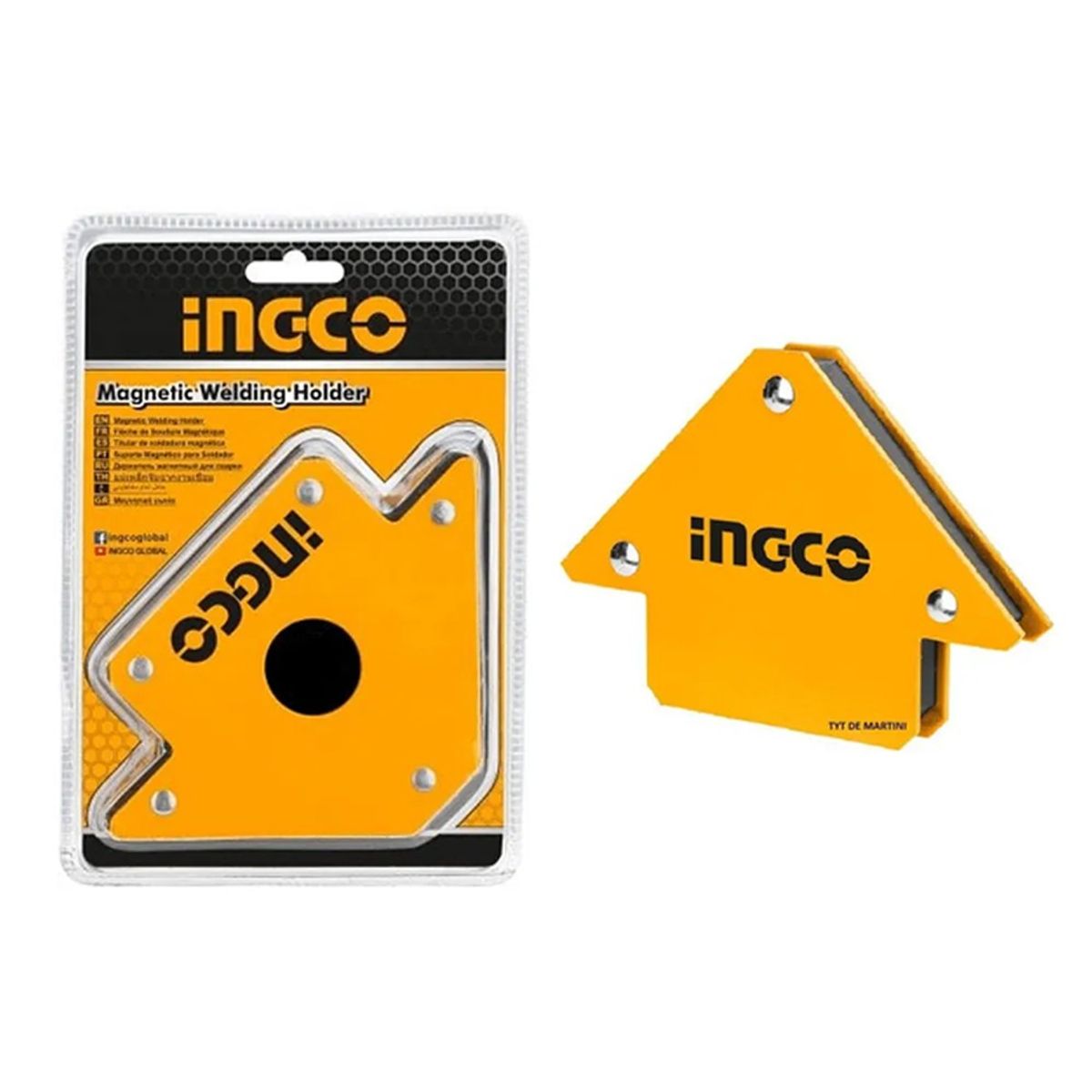 INGCO - Escuadra Magnética Para Soldar 4 Pulgadas 50 Lbs Ingco