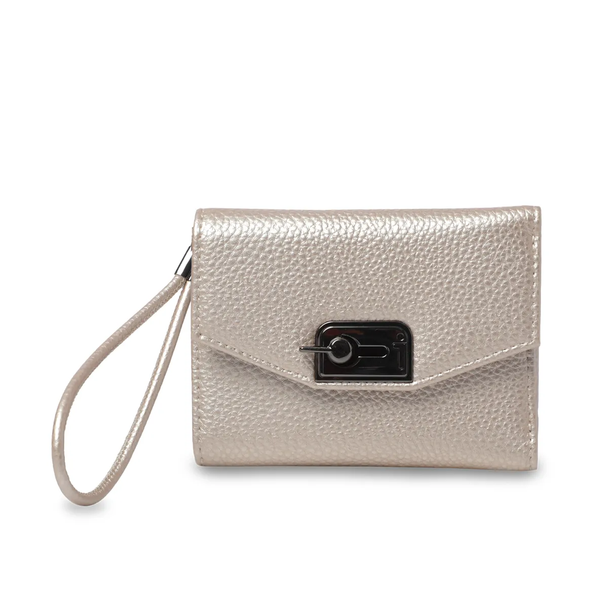 TOTTO - Billetera Mujer Smooth Pequeña con RFID Blocker Beige