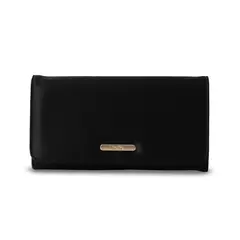 TOTTO - Billetera Mujer Bel Grande con RFID Blocker Negra