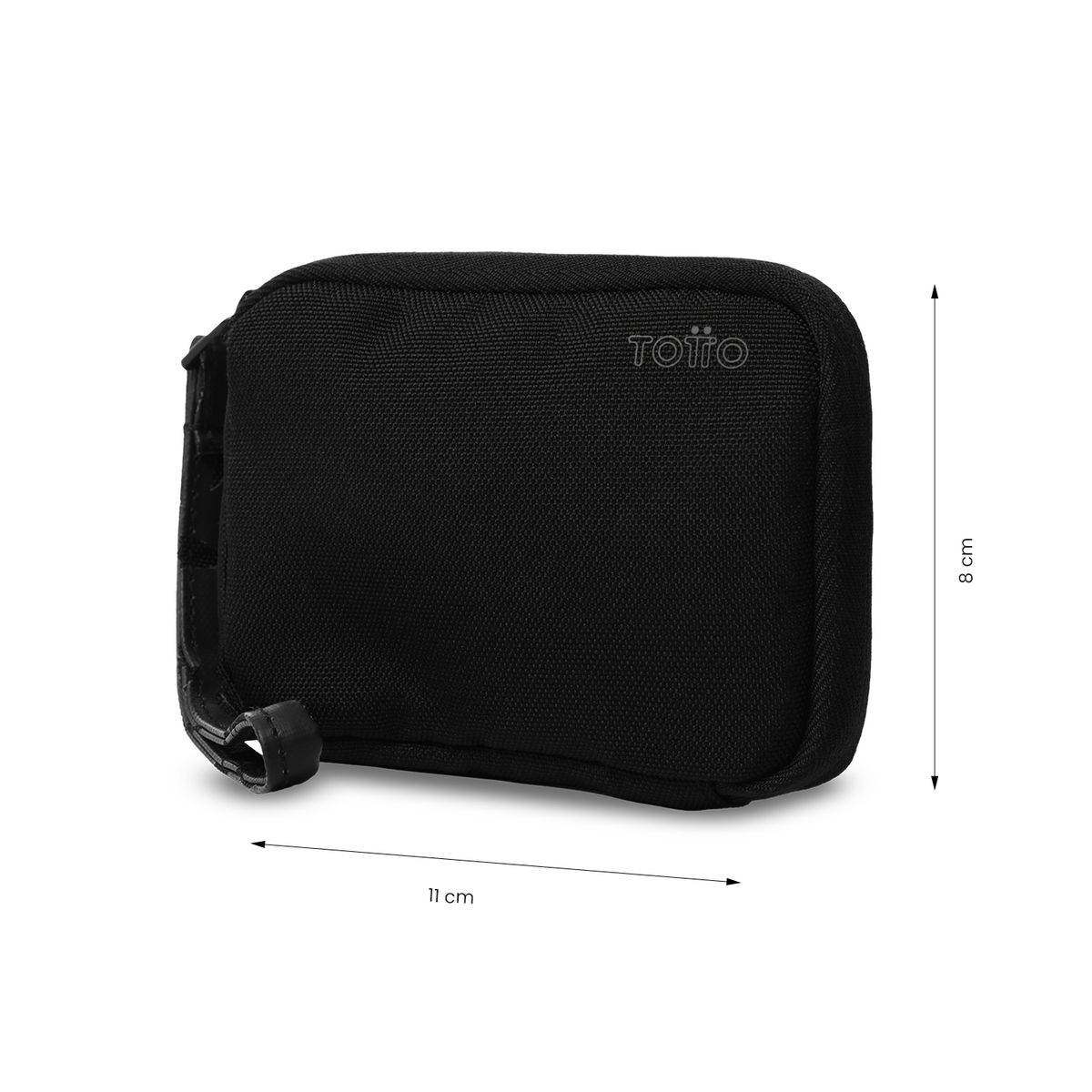 TOTTO - Monedero para Mujer Delion Pequeño Negro