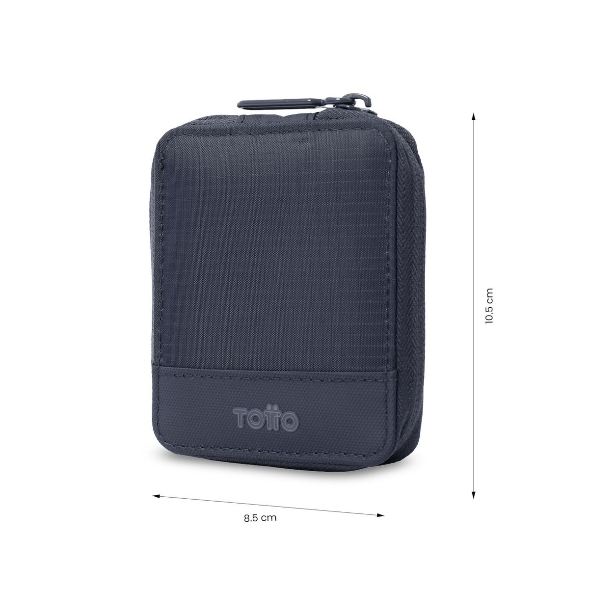 TOTTO - Billetera Hombre Wood Mediana con RFID Blocker Azul