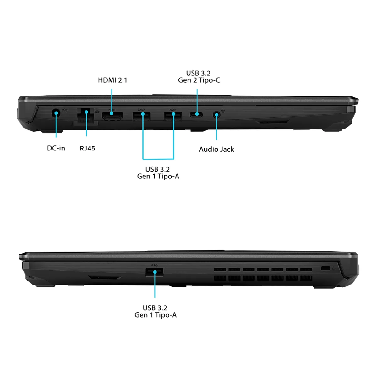 ASUS - Notebook ASUS TUF Gaming A15 AMD Ryzen 7 32GB RAM 512GB SSD RTX 3050 15.6"