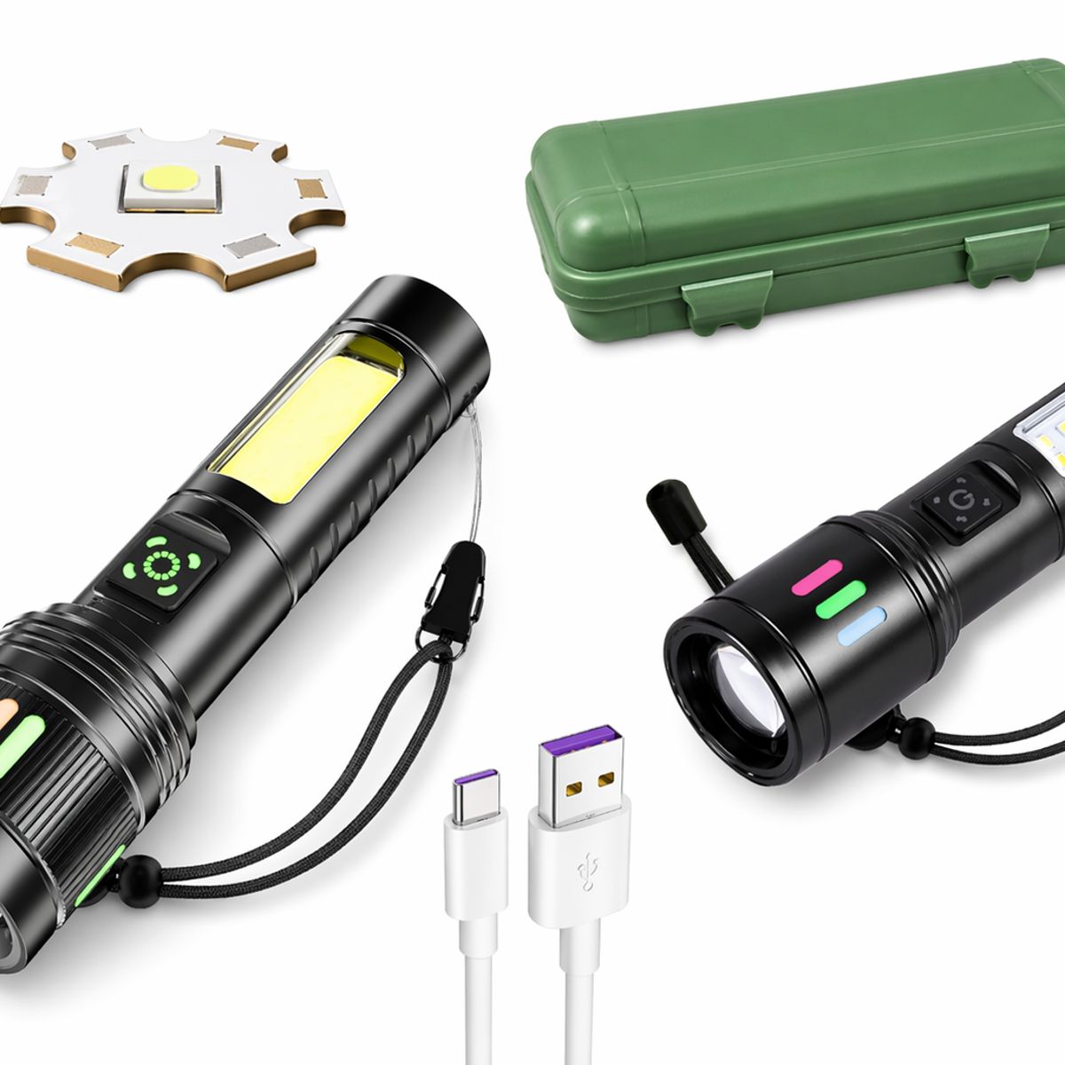GENERICO - Linterna Táctica Pro Recargable Potente Larga Distancia Led