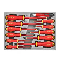 FORCE - Juego de destornilladores aislados dieléctricos 1000V 7 piezas profesional