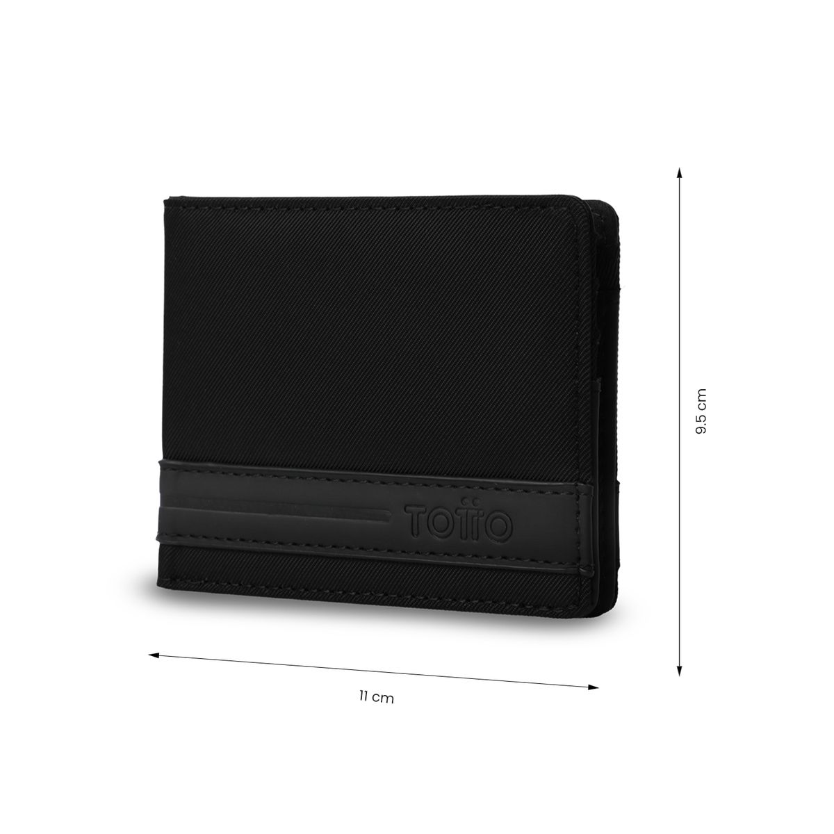 TOTTO - Billetera Hombre Nexus Pequeña con RFID Blocker Negra